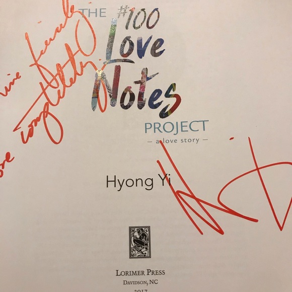 The #100 Love Notes Project Hyong Yi Hardcover. Ovarian cancer awareness. - Picture 3 of 6
